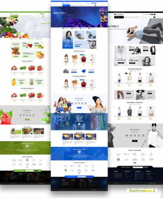 Bet kokio tipo ir dydžio internetinių svetainių kūrimas