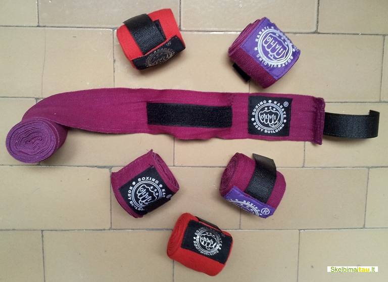 Bintai bokso,bokso bintai raudoni,juodi,mėlyni,violetiniai,