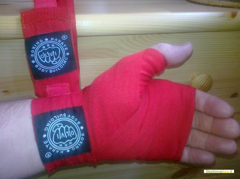 Bintai raudoni boksui 2x3 m medvilnė su elastanu tik 9 litai