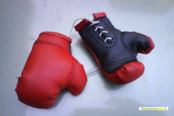 Bokso pirštinės mini 7 cm,bokso piršt.ant automobilio veidro