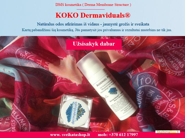 Dermatologinė pudra su augengel plus – koko dermaviduals®