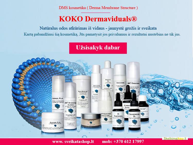 Dermaviduals - dermatologinė kosmetika, natūralus odos atkūr