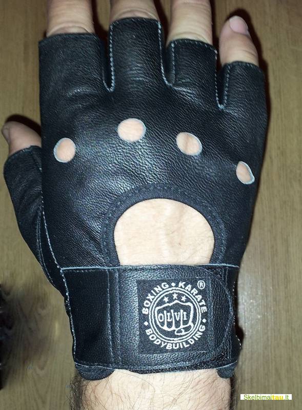 Dviratininko pirštinės nat.oda,pirštinės štangai