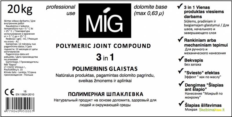 Glaistas 3in1. &ampampquotamerikietiškos&quot glaistymo juostos