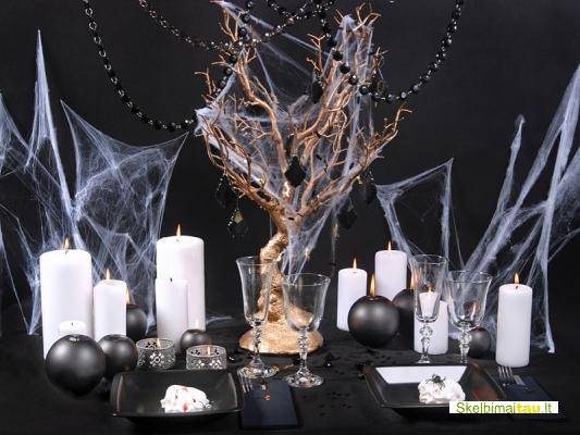 Helovyno dekoracijos, helovyno atributika