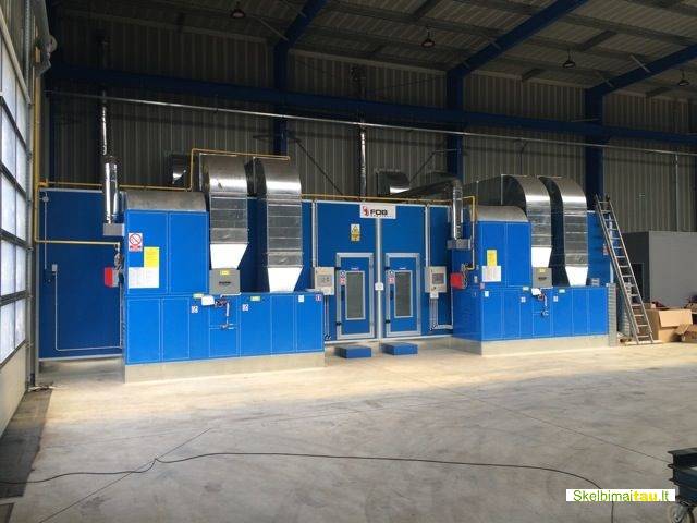Dažymo kamera metalo gaminiams