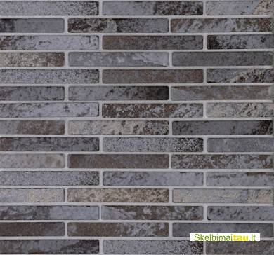 Keraminės glazūruotas, stiklo, natūralaus akmens bei metalo