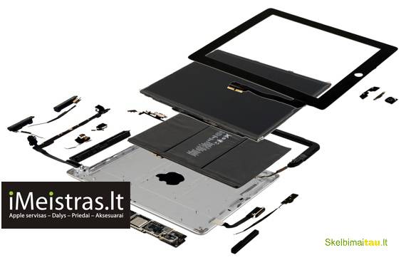 Apple ipad dalys, keitimas