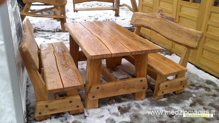 Medinių sodo baldu gamyba