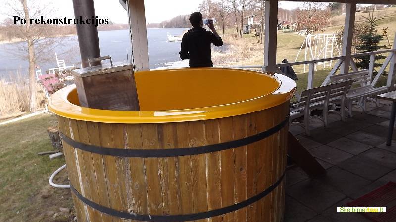 Medinio kaitinimosi kubilo restauracija