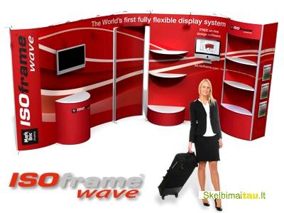 Modernūs ekspoziciniai stendai „isoframe“ - lanksti sistema