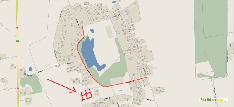 Sklypas 11 km. nuo  panevėžio m.   uliūnai,  pušyno g.  24 e