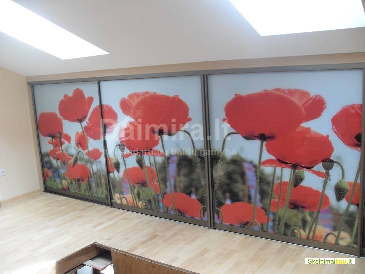 Spintos, drabužinės, slankiojančios sistemos