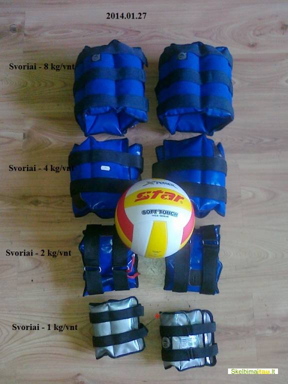 Svoriai apyrankės rankoms, svarmenys kojoms uždedami,weight