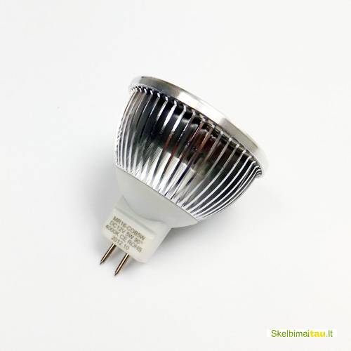 Taupiausios mr16 led lemputes 12v 5w 650lm   70w