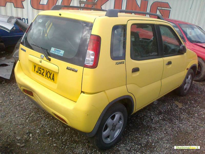Dalimis - suzuki ignis 2002 1.3l 1328cm3 benzinas mechanine