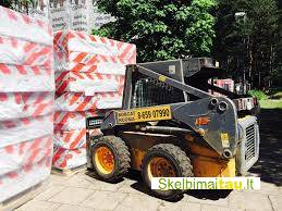 8-659-07990, bobcat nuoma, žemės lyginimas