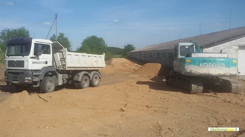 Birios statybines medziagos juodzemis, augalinis, zvyras