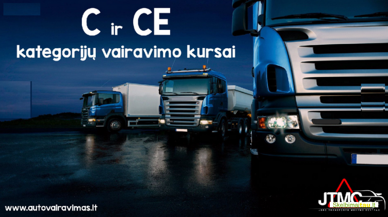 C,ce kategorijų vairavimo kursai vilniuje