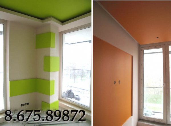 Dažom, tapetuojam, tvirtinam GKP