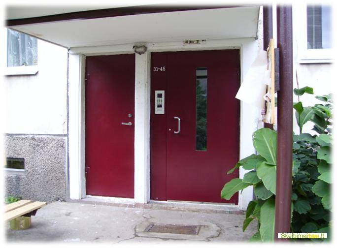 Domofonas ir telefonspynes, laiptines durys.