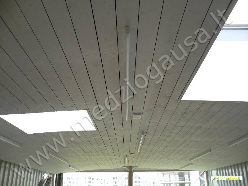 Medines lauko dailylentes stogo pakalimui, šaliuotė