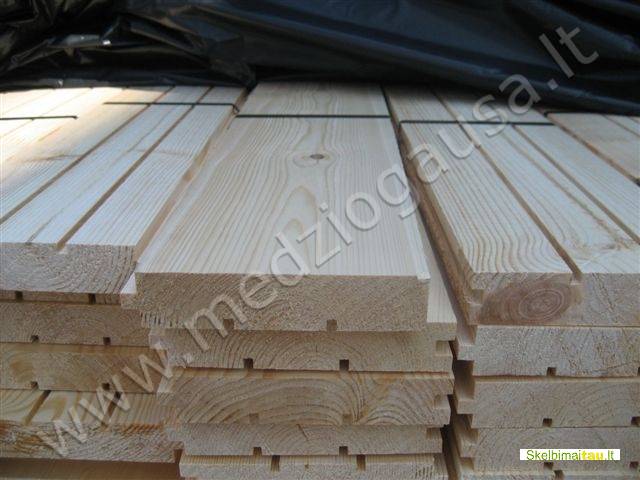 Medines lauko dailylentes stogo pakalimui, šaliuotė