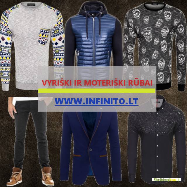 Pigūs moteriški ir vyriški rūbai