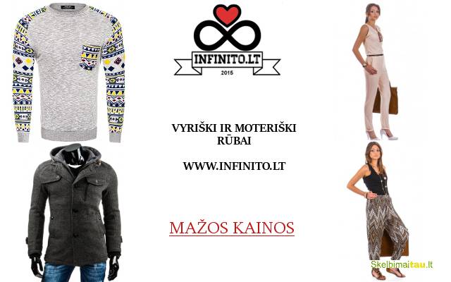 Pigūs moteriški ir vyriški rūbai