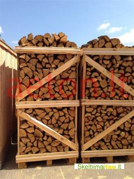 Sausos beržinės malkos konteineriuose pristatymas visoje lt