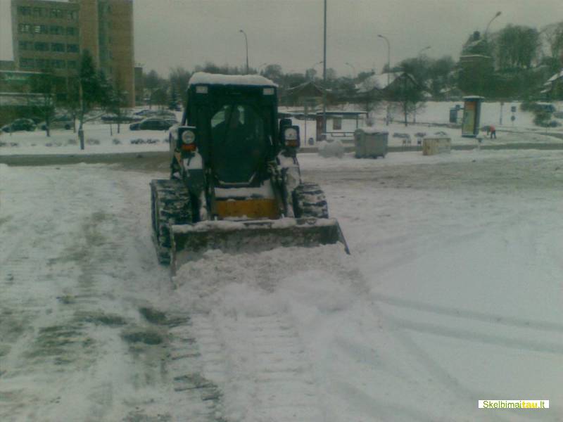 Sniego stumdymas vilniuje, ekskavatorių nuoma