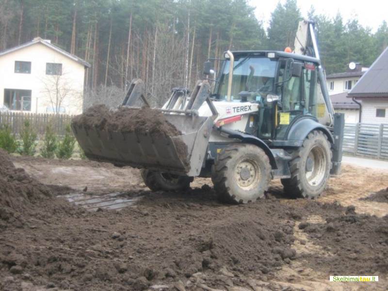 Tranšėjų kasimas, mini ekskavatorių nuoma