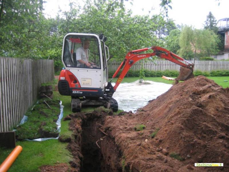 Žemės kasimas vilniuje, ekskavatoriaus nuoma