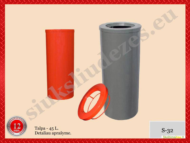 Šiukšliadėžės, montavimas