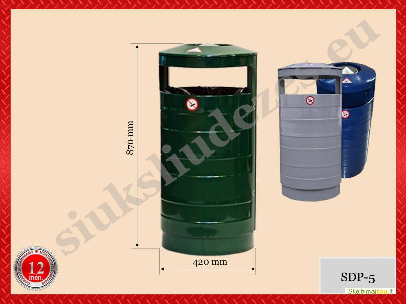 Šiukšliadėžės, montavimas