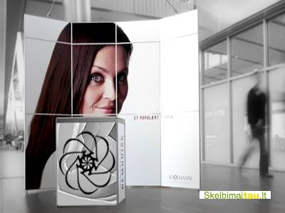 Įvairūs parodiniai stendai iš medžio, aliuminio, plastiko