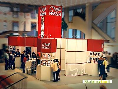 Įvairūs parodiniai stendai iš medžio, aliuminio, plastiko